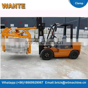 WANTE MACHINERY Double-armed Block Clamp/Forklift Concrete Block Clamps for Forklift thumbnail-1