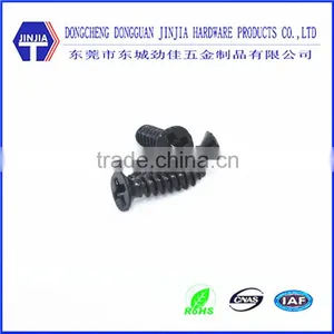 M3*12 Black Countersunk Head Phillips Sef Tapping Screw Din7982 thumbnail-1