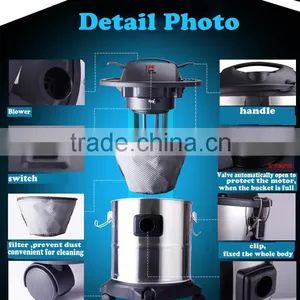 18L Stainless Steel Best Selling Cleaning Waste Electrical Appliances Outdoors Parts Hot Ash Vacuum Cleaner Zhejiang Factory thumbnail-3
