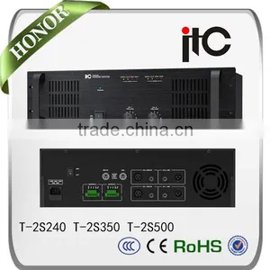 ITC T-2S240 Series 240W 350W 500W 2 Channel Mono Audio Power Amplifier thumbnail-1
