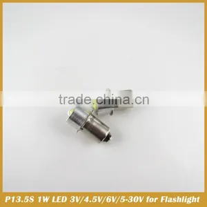 P13.5S 1W LED Torch Globe Bulb 3V/4.5V/6V/5-30V thumbnail-3
