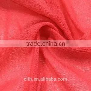 New Fashionable 40D Red Nylon High Elastic Mesh Lace Fabric thumbnail-1