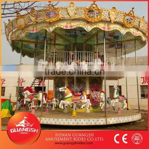 Merry go Round With 2000 Led Lights Double Deck Merry go Round for Sale thumbnail-1