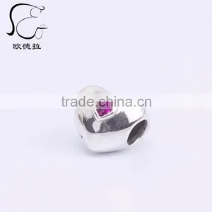 cz Paved Silver Sterling Charm thumbnail-1