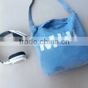 Accept Custom Logo Canvas Material Single Shopping Bag thumbnail-3
