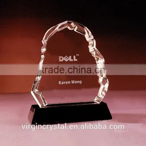 Custom Crystal Iceberg Award With Black Base as Promotion Gift thumbnail-1