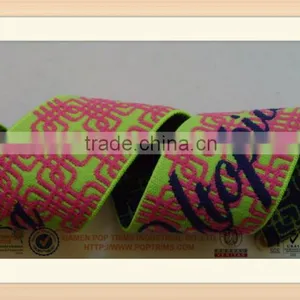 2014 Fashion Trimming High Quality Garment Nylon Jacquard Elastic Band thumbnail-1