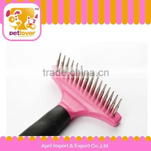 16 Teeth Combing Pet Steel Brush for Dog Petlover thumbnail-1