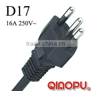 3-prong Brazil Convert Plug Sockets/Brazil Power Cord thumbnail-1