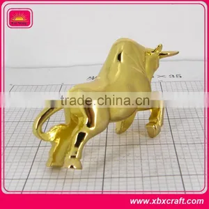 Brass Sculpture Bull Sculptures Cast Brass Bull Sculpture thumbnail-3