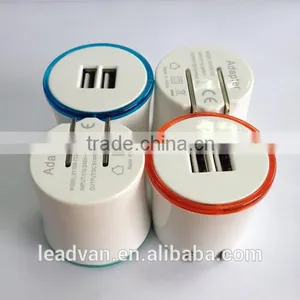 US Plug Dual USB Travel Charger Foldable 2.1A Dual USB US Plug Travel Charger thumbnail-1