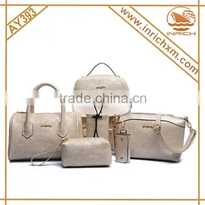 Ladies Wallet Ladies Pars Hand Set Bag 6 Pcs in One Set Lady Handbag Set Quality Choice Most Popular thumbnail-1