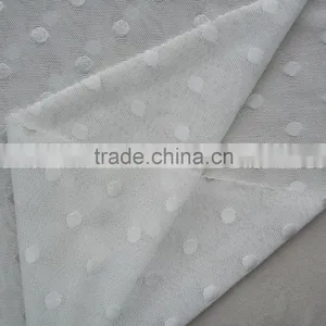 New Design Fabric Nylon Elastane 1cm Diameter Dots Jacquard Knit Fabric for Bras thumbnail-2