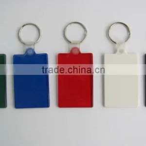 HEYU Plastic Soft Pvc Rectangular Soft Rubber Key Tag With Keychain thumbnail-4