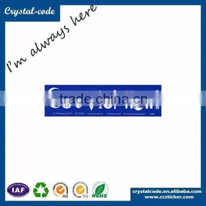 High Quality Printing Car Bumper Sticker thumbnail-1