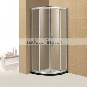 Round Shape Tempered Glass Framed Sliding Shower Enclosure thumbnail-4