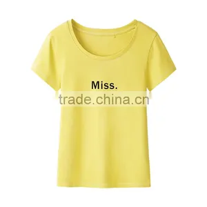 Fashion Short Sleeve O-neck Collar Full-size Fancy Printing Bamboo Fiber Women T-shirt thumbnail-4