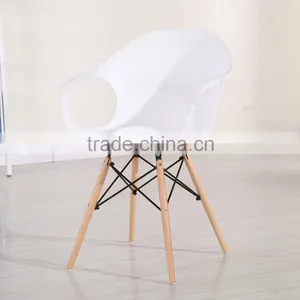 Popular Resin Room Black Chair With Armrest D002 thumbnail-2