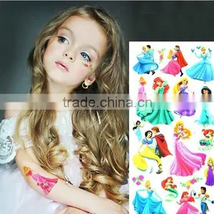 Custom Cartoon Water Transfer Temporary Color Tattoos for Kids Body Art Tattoos Safe Non-toxic Color Tattoo Stickers Factory thumbnail-2