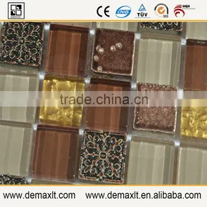 High Quality Bright Mixture Color Bathroom Magic Glass Mosaic Tile thumbnail-2