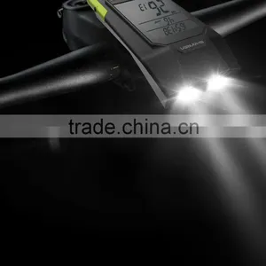 Shanren Wired Bike Computer Integrated 300Lm Bike Front Light thumbnail-1