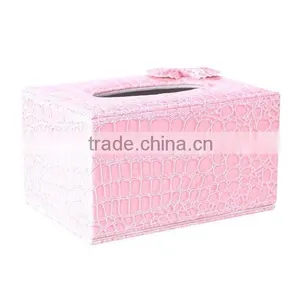 New Year Gift Imitation Crocodile Leather Custom Tissue Paper Box thumbnail-4