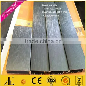 WOW!!!20 Years Aluminum Bar Fenized Wood Grain Aluminium Extrusion for Slat Fence /aluminum Fence Horizon /aluminum Fence Panel thumbnail-1
