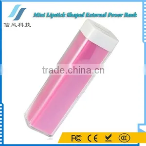 Portable Lipstick Shape Power Bank /Battery Charger 1200mAh for IPhone Tablet PC And USB Devices thumbnail-1