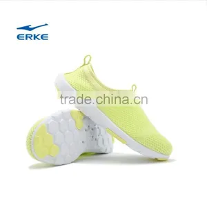 ERKE Summer Womens Cream Color Casual Shoes Breathable Beach Aquatic Shoes for Girls Casual Shoes Full Mesh Upper Couple Syle thumbnail-5