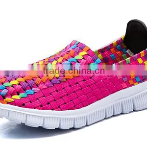 Fashion Woven Elastic Comforable Handmade Shoe Sport Shoe thumbnail-3