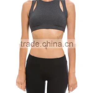 Unique Design Hollow Back Fitness Wear Women Workout Top Sports Bra thumbnail-2