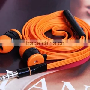 Hot Selling Mobile Phone Earphones Flat Noodle Cable Earphones In-ear Earphones thumbnail-6