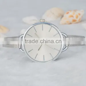 New Models From Doris Watch Pure Silver Mesh Band Big Dial Simple Style Women Bracelet Ladies Watch thumbnail-3