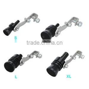 Turbo Sound Whistle Exhaust Pipe Tailpipe Blow-off Valve Aluminum Size L Black thumbnail-1