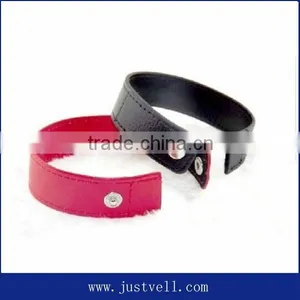 Real Capacity Leather Wrist Band Pen Drive 8gb Usb Bracelet Memory Stick thumbnail-4