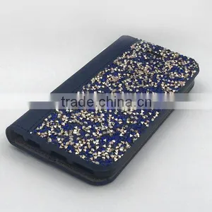 High Quality PU Diamond Wallet Mobile Phone Case for Apple Iphone 7 6 5 4 Plus thumbnail-6