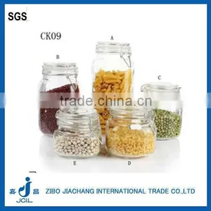Zibo Square Glass Jars With Lids for Jam CK09 thumbnail-1