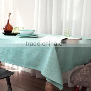 Faux Linen Tablecloth Polyester Table Cover thumbnail-1