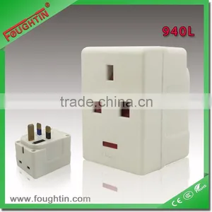 13A UK Socket Power Adaptor With Light Travel Universal Adaptor thumbnail-1