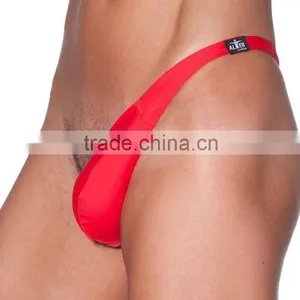 2014 Sexy Man Banana Hammock Mankini/sexy Sex Photos Thong String Lateral Flash Argent thumbnail-2