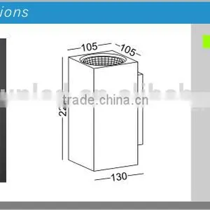 Hot Selling High Bright 2*13w 2600lm Led Surface Wall Light for Hotel/ Gallery/ Retaurant thumbnail-2