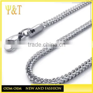 Fashion High Quality 316L Stainless Steel Decorative Metal Steel Foxtail Chains(SC-008) thumbnail-1