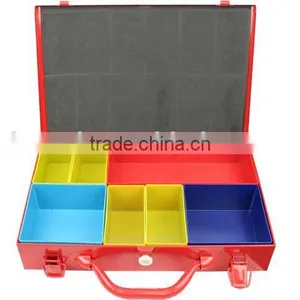 Portable Storage Case With Plastic Organization Bins thumbnail-1