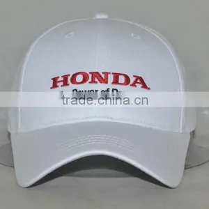 Guangzhou Professional Custom 100% Cotton White Hat Factory Famous Auto Brand Baseball Cap thumbnail-1