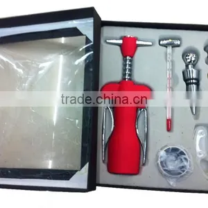4 Pieces Wine Opener Set With Black Box ,Wine Opener Gift Set thumbnail-5
