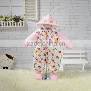 Newborn 100% Colored Cotton Plain Baby Winter Clothes Factory Organic Baby Rompers Wholesale Baby Clothes thumbnail-5