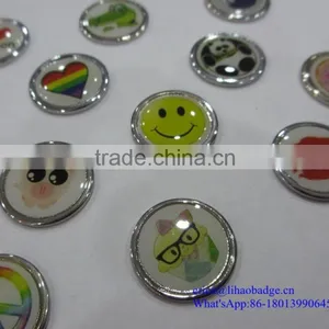 Custom Logo Metal Colorful Soft-enemal/printing Badge Pins /lapel Pins With Epoxy thumbnail-1