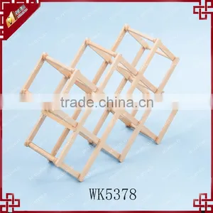 Gorgeous 8-bottles Wine Rack , Space Saving Rubber Wood Wine Rack , WK5079A thumbnail-3