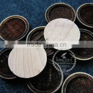 16mm Setting Size Vintage Style Natual Log Wood Bezel Round Pendant Setting DIY Findings Supplies 1411144 thumbnail-4