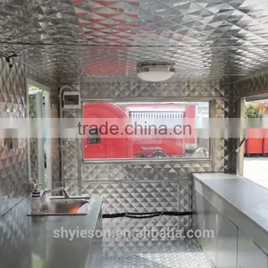 Heavy-duty China Mobile Food Cart Ice Cream Crepe Van / Welcome to Ask Yogurt Truck Food thumbnail-5